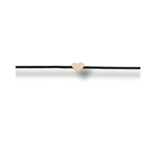 Rosegold mini lapos szív karkötő