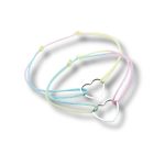 Páros Nemesacél Kontúrszív Karkötő