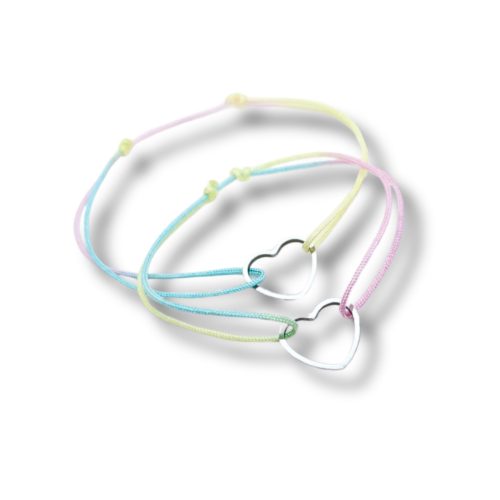 Páros Nemesacél Kontúrszív Karkötő